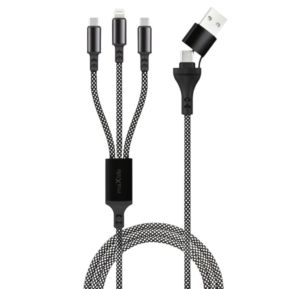 maxlife-usb-kabel-multi-lightning-2x-usb-c-zwart-66W-voorkant-01.jpg