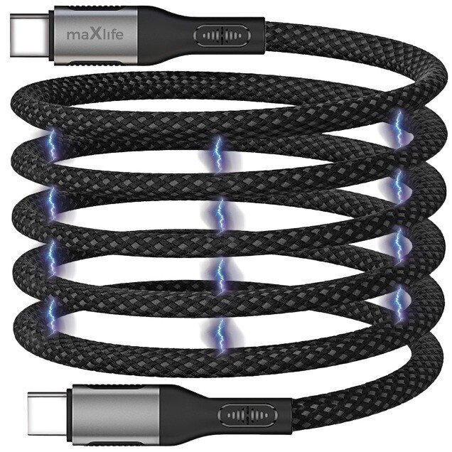maxlife-usb-c-usb-kabel-1m-zwart-omvlochten-magnetic-100W-voorkant-01.jpg
